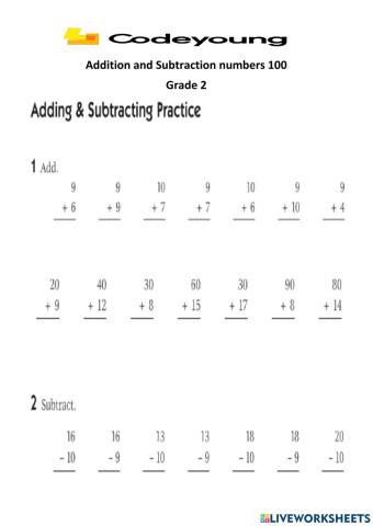 Addition and subtraction 2