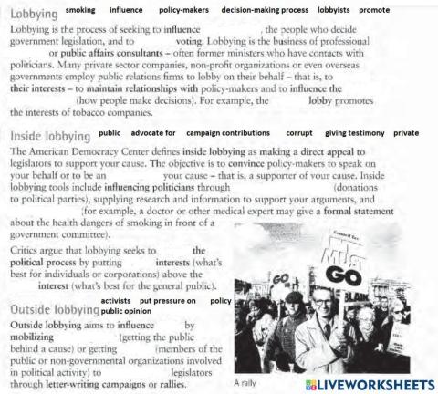 Lobbying