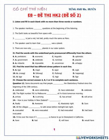 E8- đề HK2 (đề số 02)