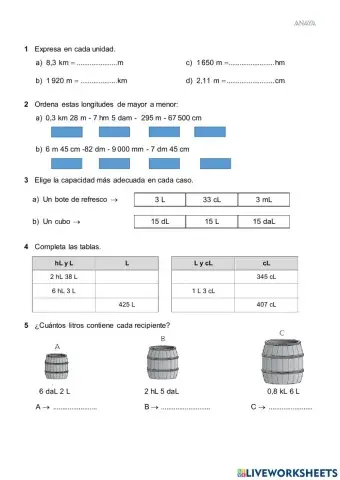 Prueba sistema metrico