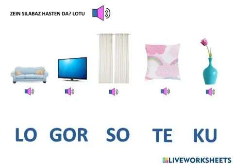 Lotu irudia lehenengo silabarekin