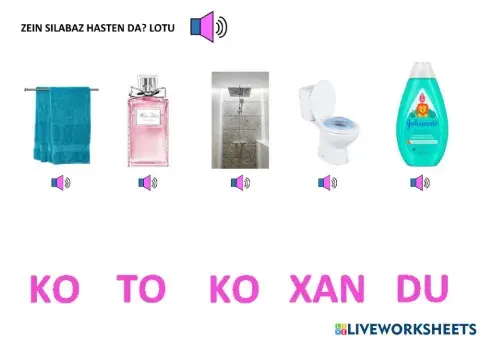 Lotu irudia lehenengo silabarekin