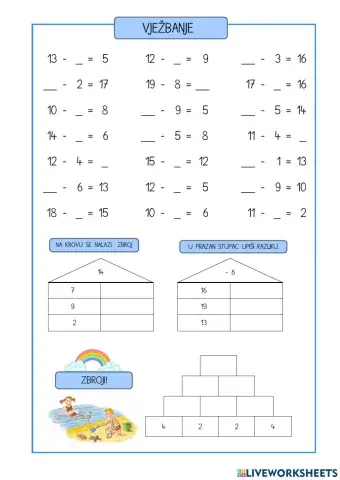 Zbrajanje i oduzimanje do 20