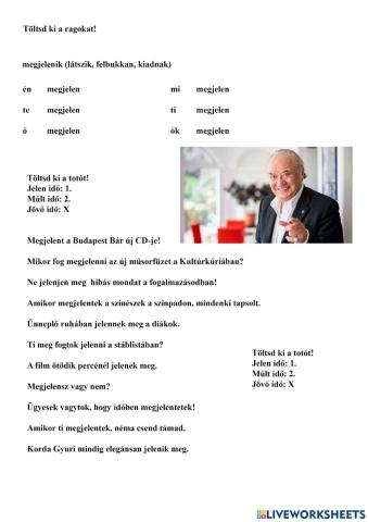 Ragozás - megjelnik igével