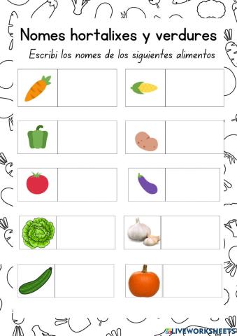 Nomes verdures y hortalixez