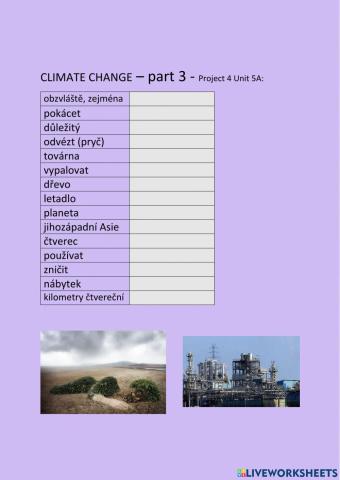 ANG 8 PROJECT 4 UNIT 5A - CLIMATE CHANGE - part3 - psaní