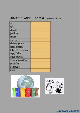 ANG 8 PROJECT 4 UNIT 5A - CLIMATE CHANGE - part4 - psaní