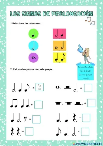 Los signos de prolongación