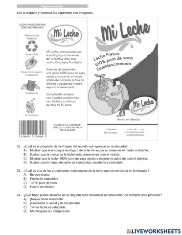 COMPARTIDO QUINTO GRADO Español Sesión 2