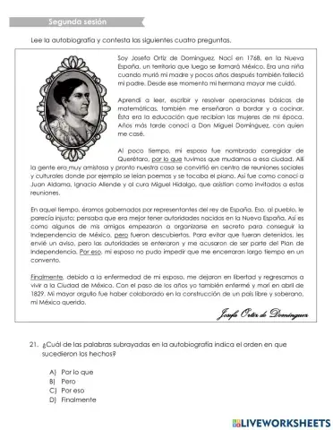 COMPARTIDO CUARTO GRADO Español Sesión 2