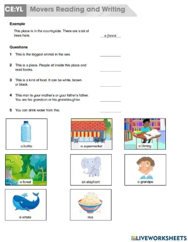 Yle movers reading and writing 1