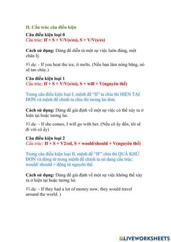 Conditional sentence