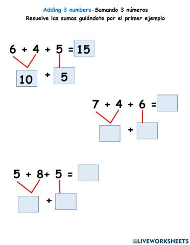 Adding 3 numbers