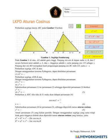 LKPD Aturan Cosinus