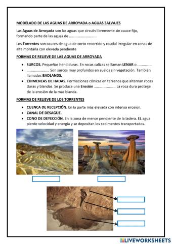 Modelado de las aguas de arroyada