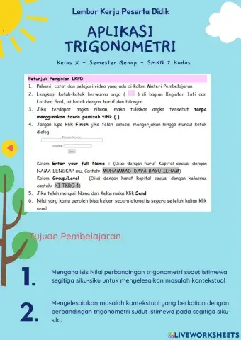 LKPD Aplikasi Trigonometri