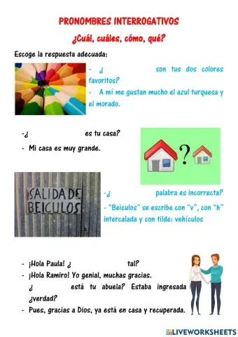 ¿Cuál, cuáles, cómo o qué?