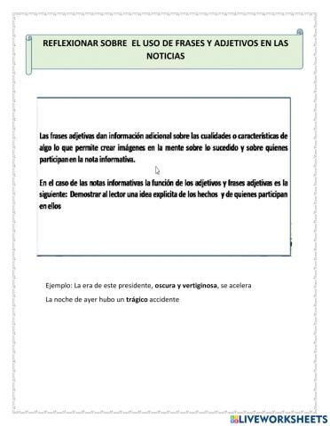 Lee y compara notas informativas