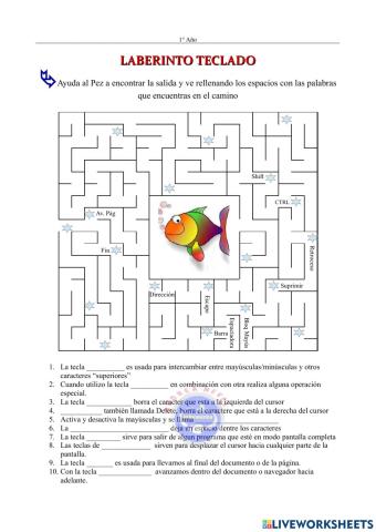 Laberinto Teclado
