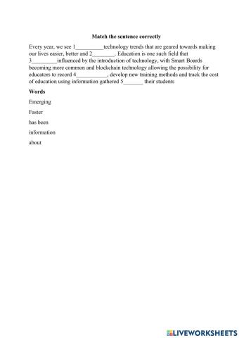 Emerging technologies