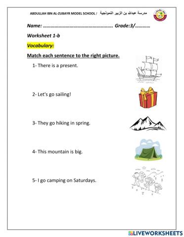 Grade 3 Revision 9 (vocabulary) 2