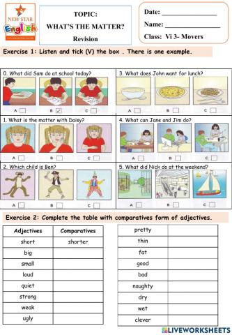 What's the matter- revision- Movers