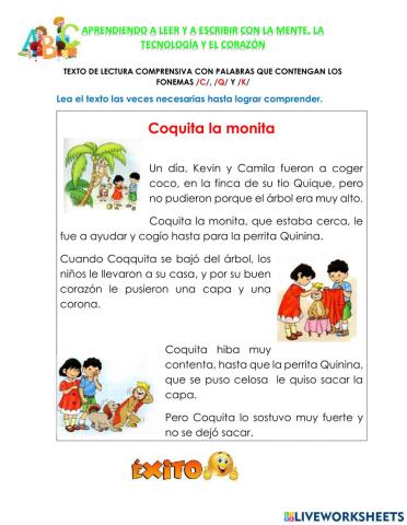 Lecturas con c k y q