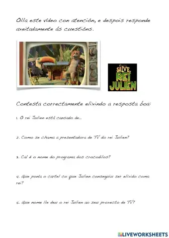 O Programa do Rei Julien