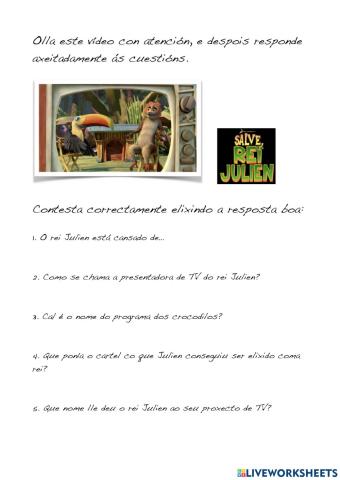 O Programa do Rei Julien