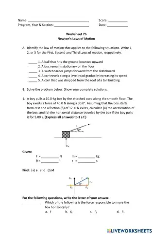 Newton's Laws of Motion