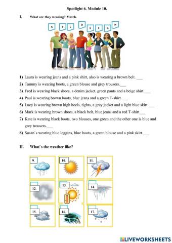 Spotlight 6 Test Module 10
