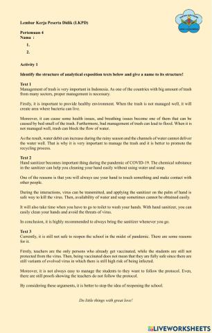 Analytical exposition text