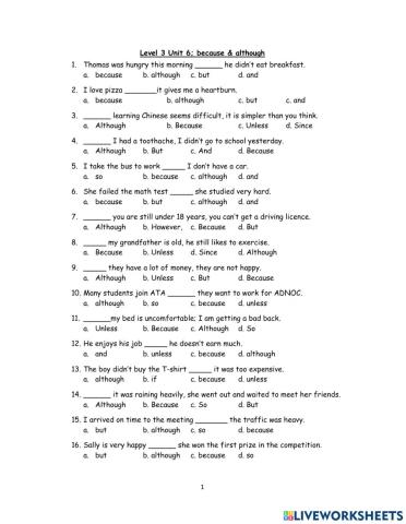 Venture 4 Unit (6) Conjunctions (1)