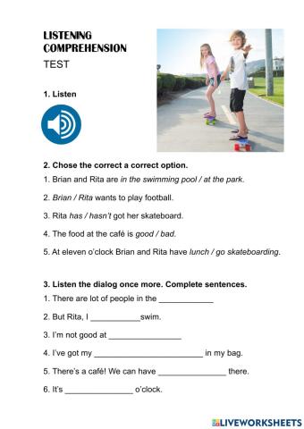 Listening Comprechesion