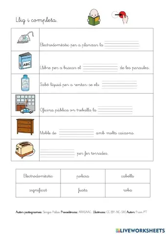 Completar definicions.