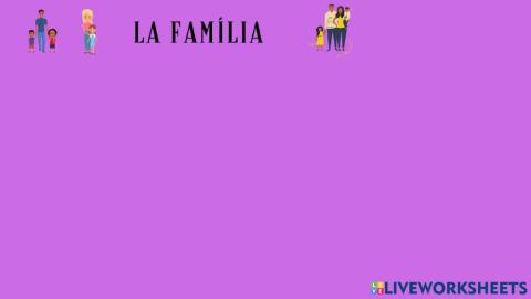 Vocabulario - La familia - Nivel básico de catalán