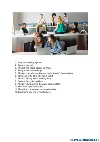 Who is who? - Let's follow the clues!