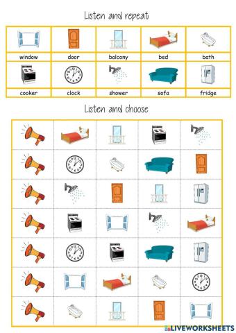 listen and choose house furniture 1