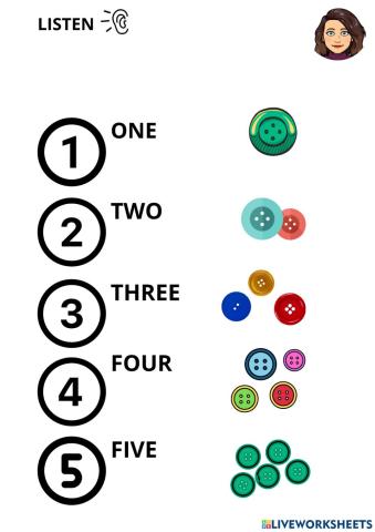 Numbers 1-5