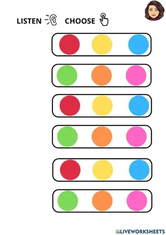 Colours listen and choose