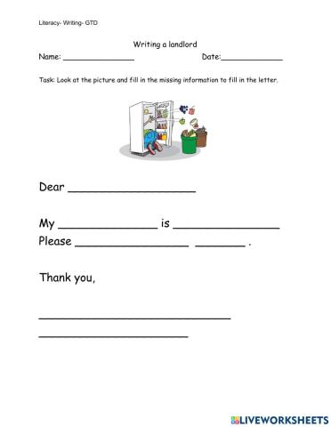 Writing the Landlord