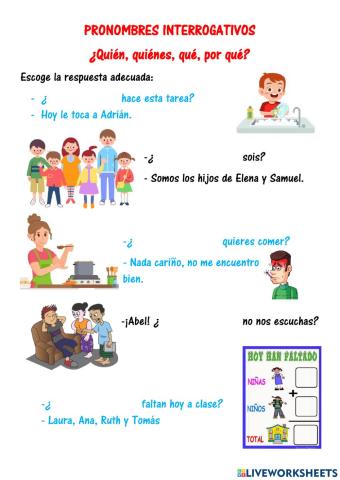 Quién, quiénes, qué, por qué
