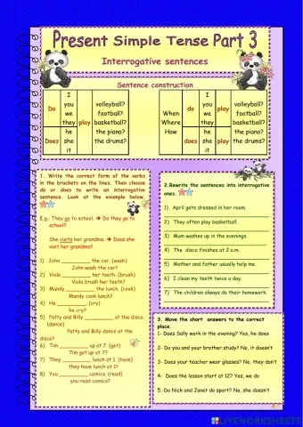 present simple interrogative
