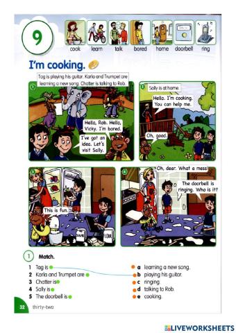 FH2 PB U9 Present Continues  Affirmative