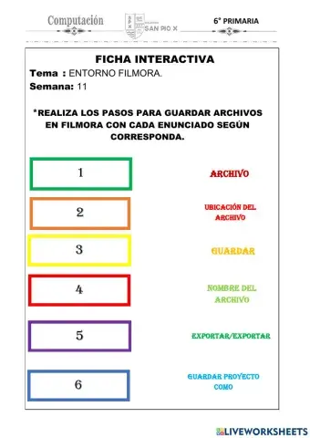 Entorno de filmora-guardar archivo