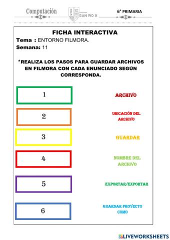 Entorno de filmora-guardar archivo