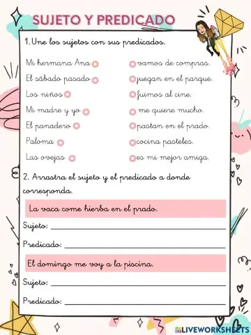 El sujeto y el predicado