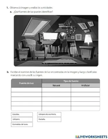 Ev. La luz y el sonido (ciencias Naturales Tercero Básico)