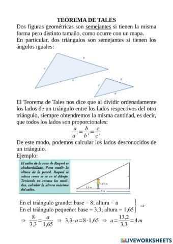 Teorema de Tales