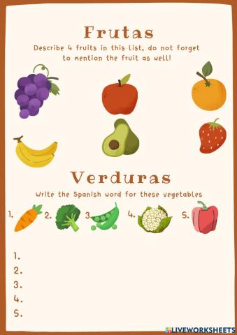 Frutas verduras